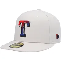 New Era Men's New Era Gray Texas Rangers Green Undervisor 59FIFTY