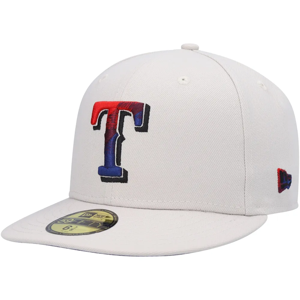 New Era Men's New Era Khaki Texas Rangers Stone Dim Undervisor 59FIFTY  Fitted Hat