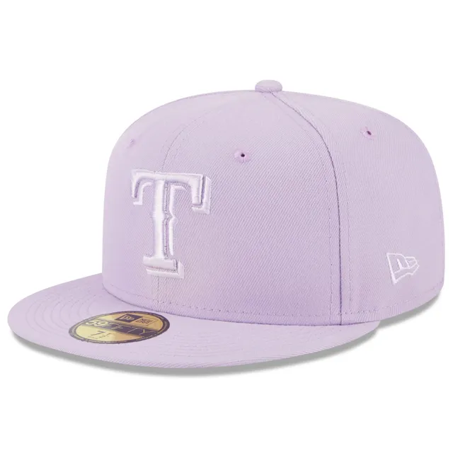 Lids Texas Rangers New Era Flamingo 59FIFTY Fitted Hat - White/Orange