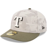 Men's New Era Light Beige/Olive Texas Rangers 2025 Armed Forces Day 59FIFTY Fitted Hat