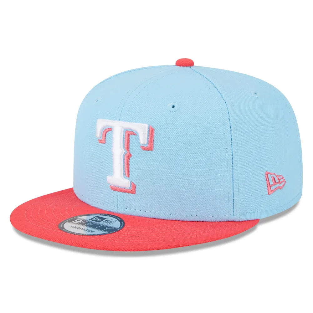 Men's Texas Rangers New Era Cream/Light Blue Spring Basic Two-Tone 9FIFTY  Snapback Hat