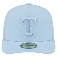 Casquette ajustée New Era 59FIFTY bleu clair Texas Rangers Color Pack pour homme