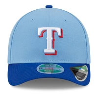 Men's New Era  Light Blue Texas Rangers Player Replica 9FORTY Adjustable Hat