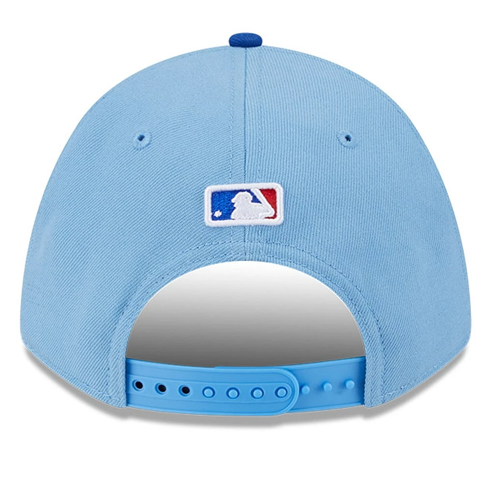 Men's New Era  Light Blue Texas Rangers Player Replica 9FORTY Adjustable Hat