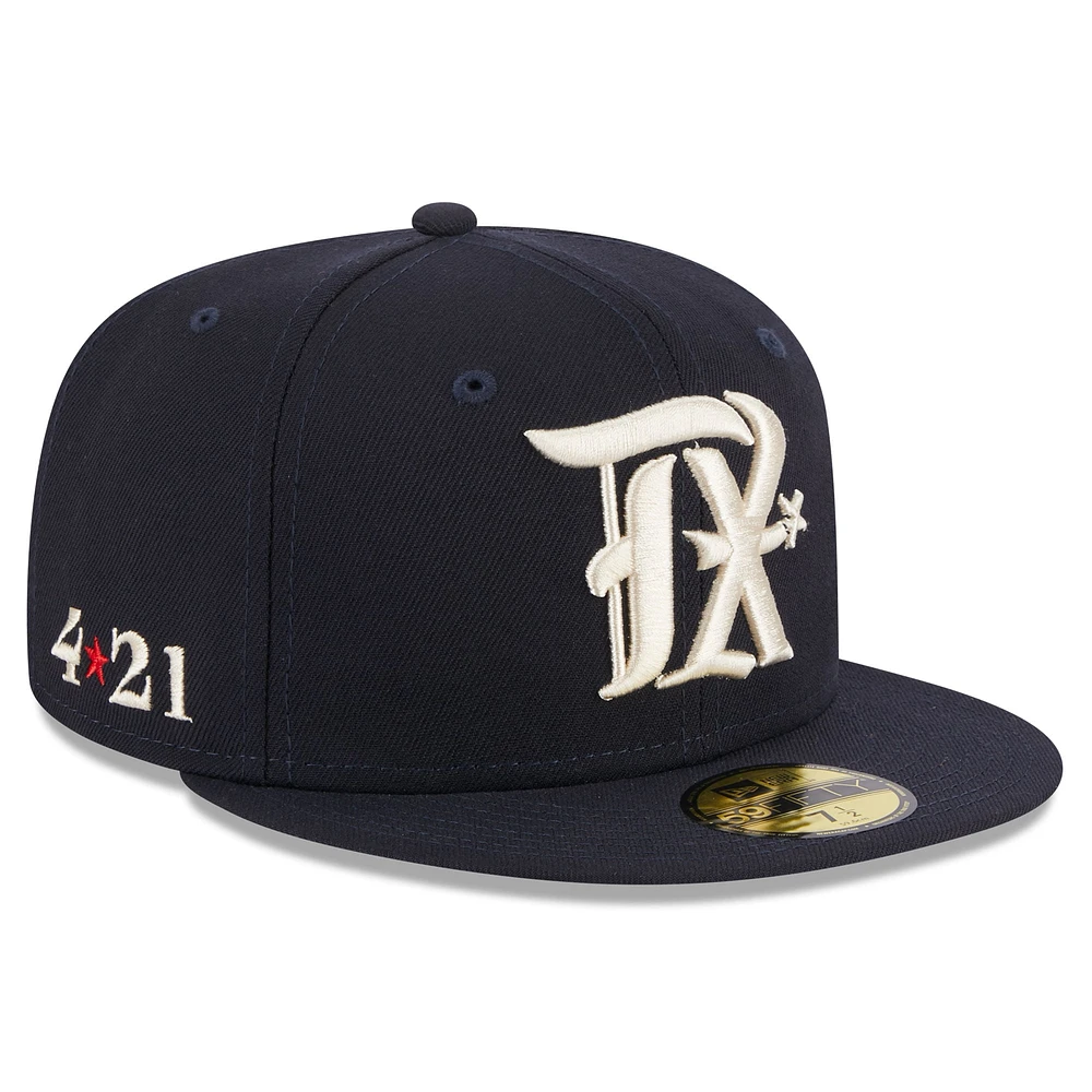 Men's New Era Navy Texas Rangers 2023 City Connect 59FIFTY Fitted Hat