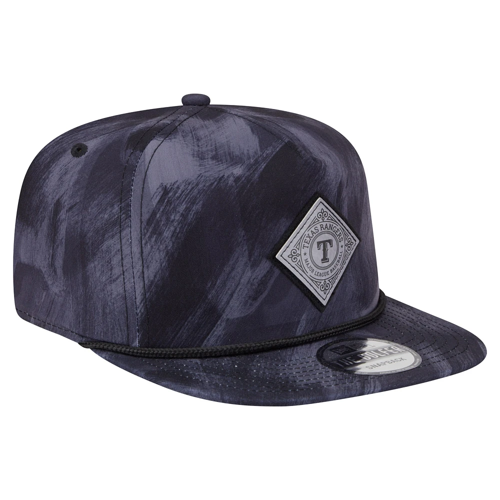 Men's New Era Navy Texas Rangers Printed Golfer Snapback Hat
