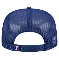 Men's New Era Navy Texas Rangers Retro Satin Script Golfer Adjustable Hat