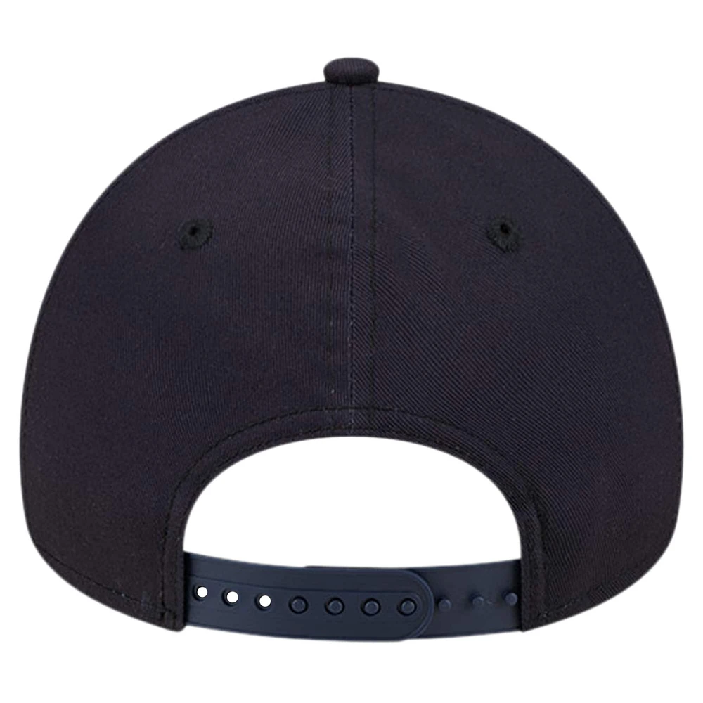 Casquette ajustable 9FORTY couleur équipe A-Frame des Texas Rangers New Era pour hommes, bleu marine