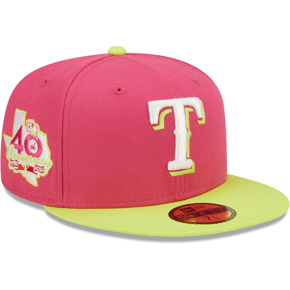 Men's New Era White Texas Rangers 40th Anniversary Side Patch