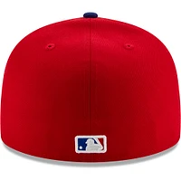 Casquette ajustée New Era pour homme rouge/royal Texas Rangers 2020 Alternate 3 Authentic Collection On Field 59FIFTY