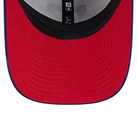 Casquette d'entraînement de printemps 39THIRTY Flex pour homme New Era rouge/bleu royal Texas Rangers 2025