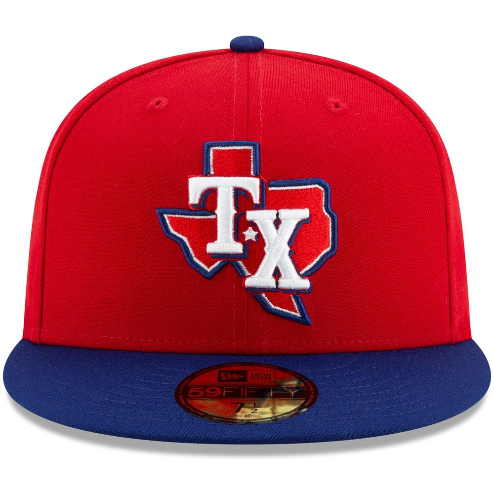 Men's New Era Red/Royal Texas Rangers Alternate 3 Authentic Collection On-Field - 59FIFTY Fitted Hat