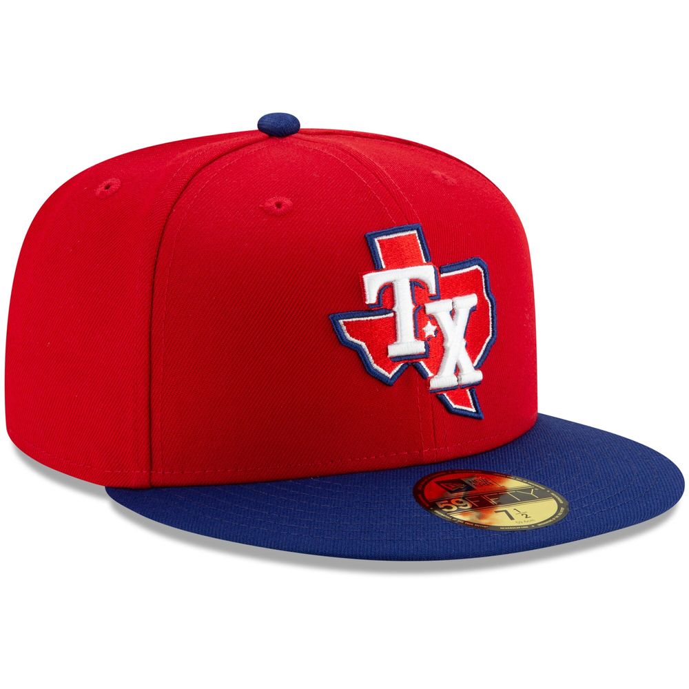 Men's New Era Red/Royal Texas Rangers Alternate 3 Authentic Collection On-Field - 59FIFTY Fitted Hat