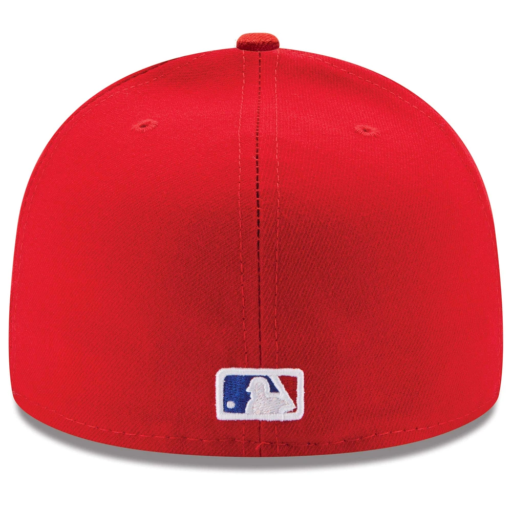 Casquette ajustée New Era pour homme rouge Texas Rangers Alternate Authentic Collection On-Field 59FIFTY