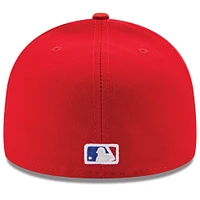 Casquette ajustée New Era pour homme rouge Texas Rangers Alternate Authentic Collection On-Field 59FIFTY