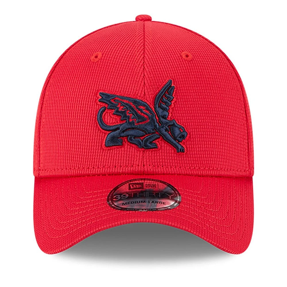 Men's New Era Red Texas Rangers City Connect Batting Practice 39THIRTY Flex Hat