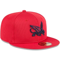 Men's New Era Red Texas Rangers City Connect Batting Practice 59FIFTY Fitted Hat