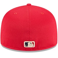 Men's New Era Red Texas Rangers City Connect Batting Practice 59FIFTY Fitted Hat