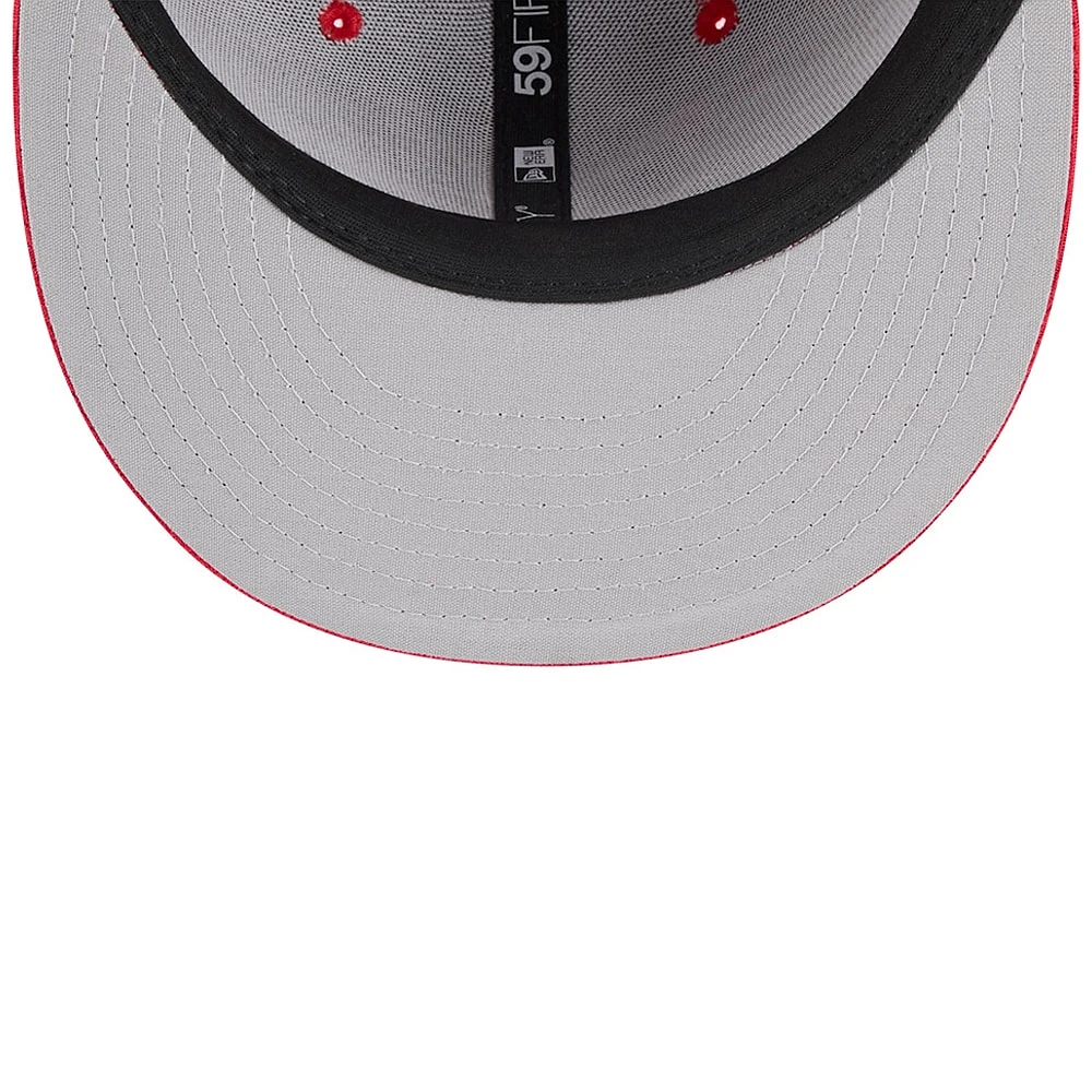 Men's New Era Red Texas Rangers City Connect Batting Practice 59FIFTY Fitted Hat