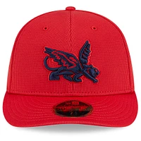 Men's New Era Red Texas Rangers City Connect Batting Practice Low Profile 59FIFTY Fitted Hat