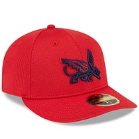 Men's New Era Red Texas Rangers City Connect Batting Practice Low Profile 59FIFTY Fitted Hat