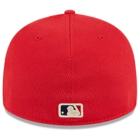 Men's New Era Red Texas Rangers City Connect Batting Practice Low Profile 59FIFTY Fitted Hat