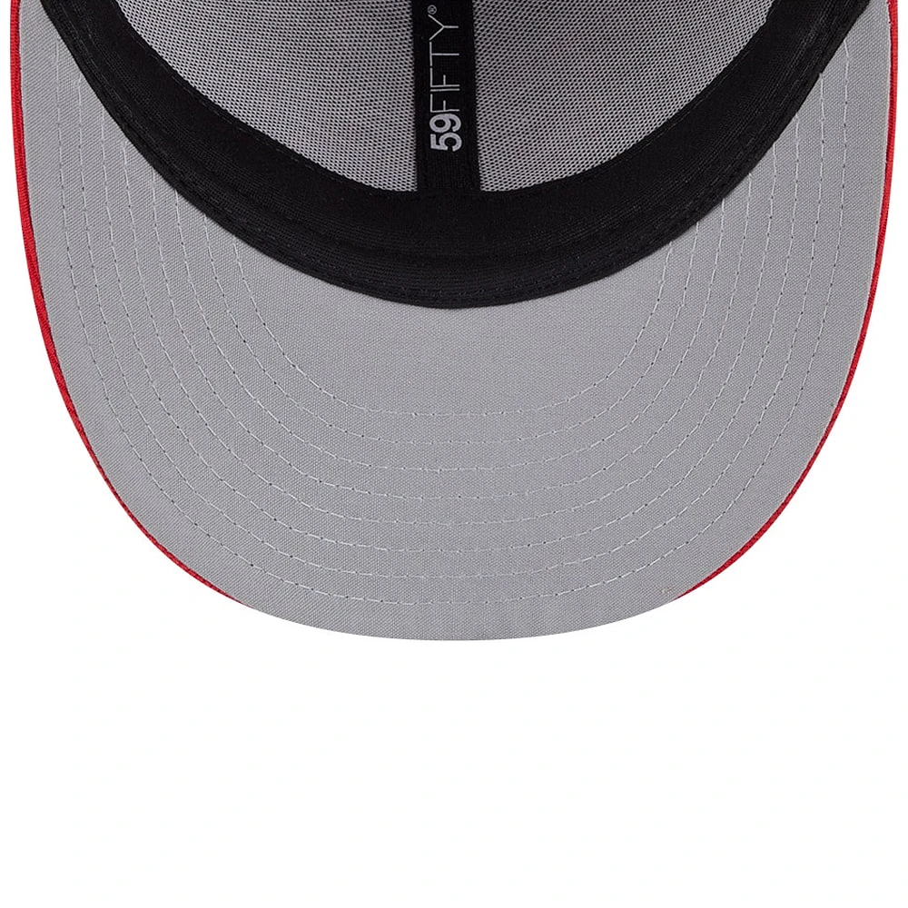 Men's New Era Red Texas Rangers City Connect Batting Practice Low Profile 59FIFTY Fitted Hat