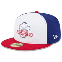 Men's New Era Royal/ Texas Rangers 2025 MLB Clubhouse 59FIFTY Fitted Hat