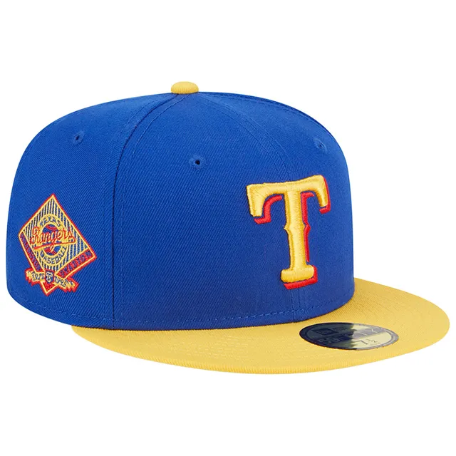 New Era Texas Rangers Red/Royal 2020 Alternate 3 Authentic Collection on Field 59FIFTY Fitted Hat