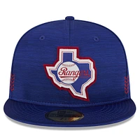Men's New Era Royal Texas Rangers 2024 Clubhouse 59FIFTY Fitted Hat