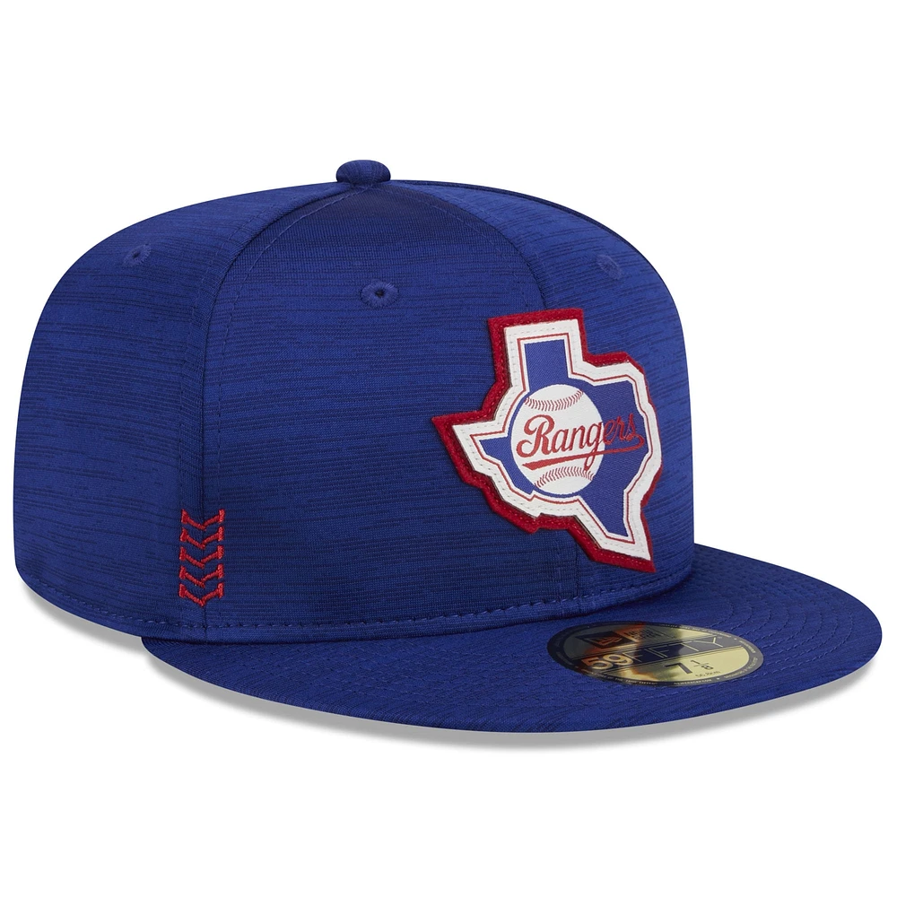 Men's New Era Royal Texas Rangers 2024 Clubhouse 59FIFTY Fitted Hat