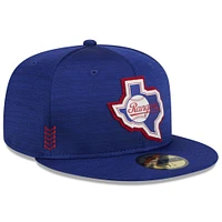 Men's New Era Royal Texas Rangers 2024 Clubhouse 59FIFTY Fitted Hat