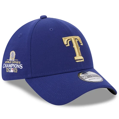 Casquette flexible 39THIRTY New Era Royal Texas Rangers 2024 Gold Collection pour homme