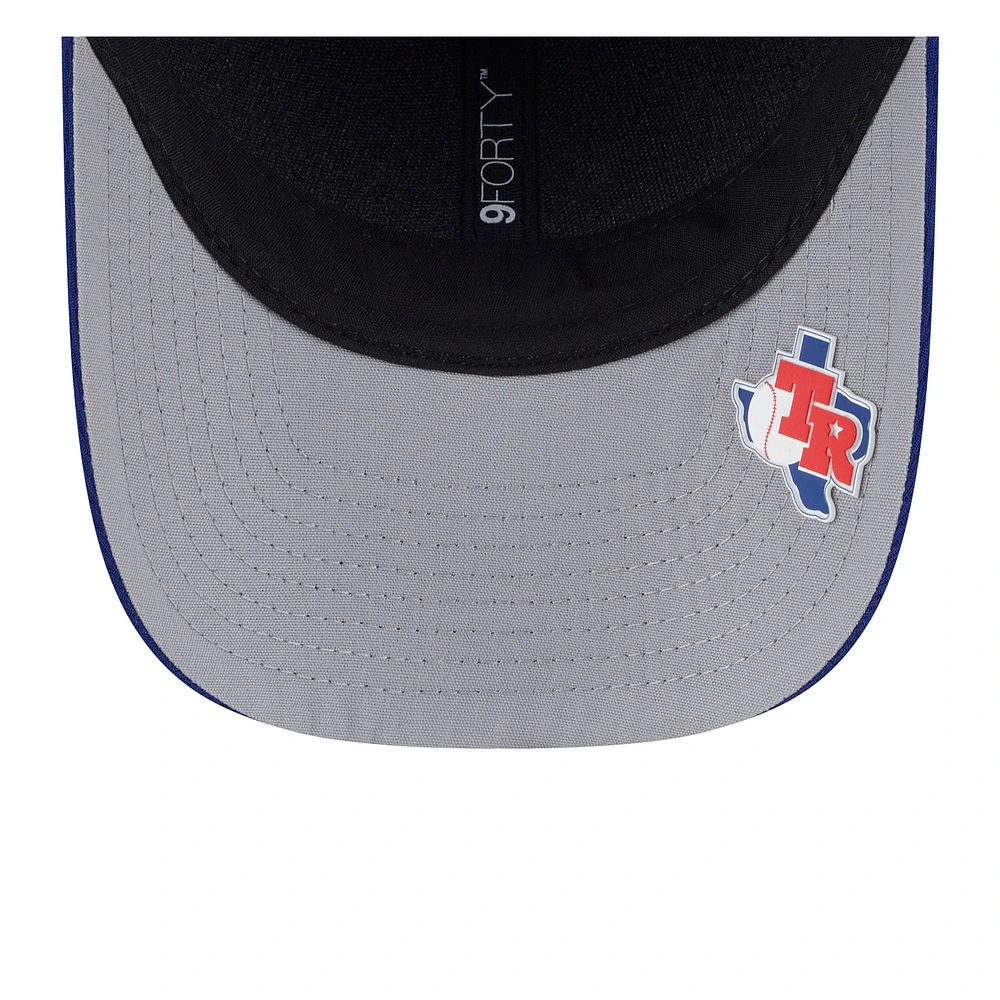 Men's New Era Royal Texas Rangers 2025 MLB Clubhouse 9FORTY M-Crown Adjustable Hat