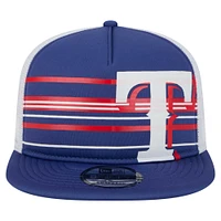 Casquette à visière ajustable 9FIFTY A-Frame Trucker Royal Texas Rangers de New Era pour homme