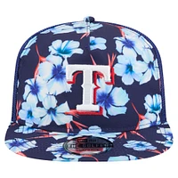 Casquette snapback style golfeur New Era Royal Texas Rangers pour homme