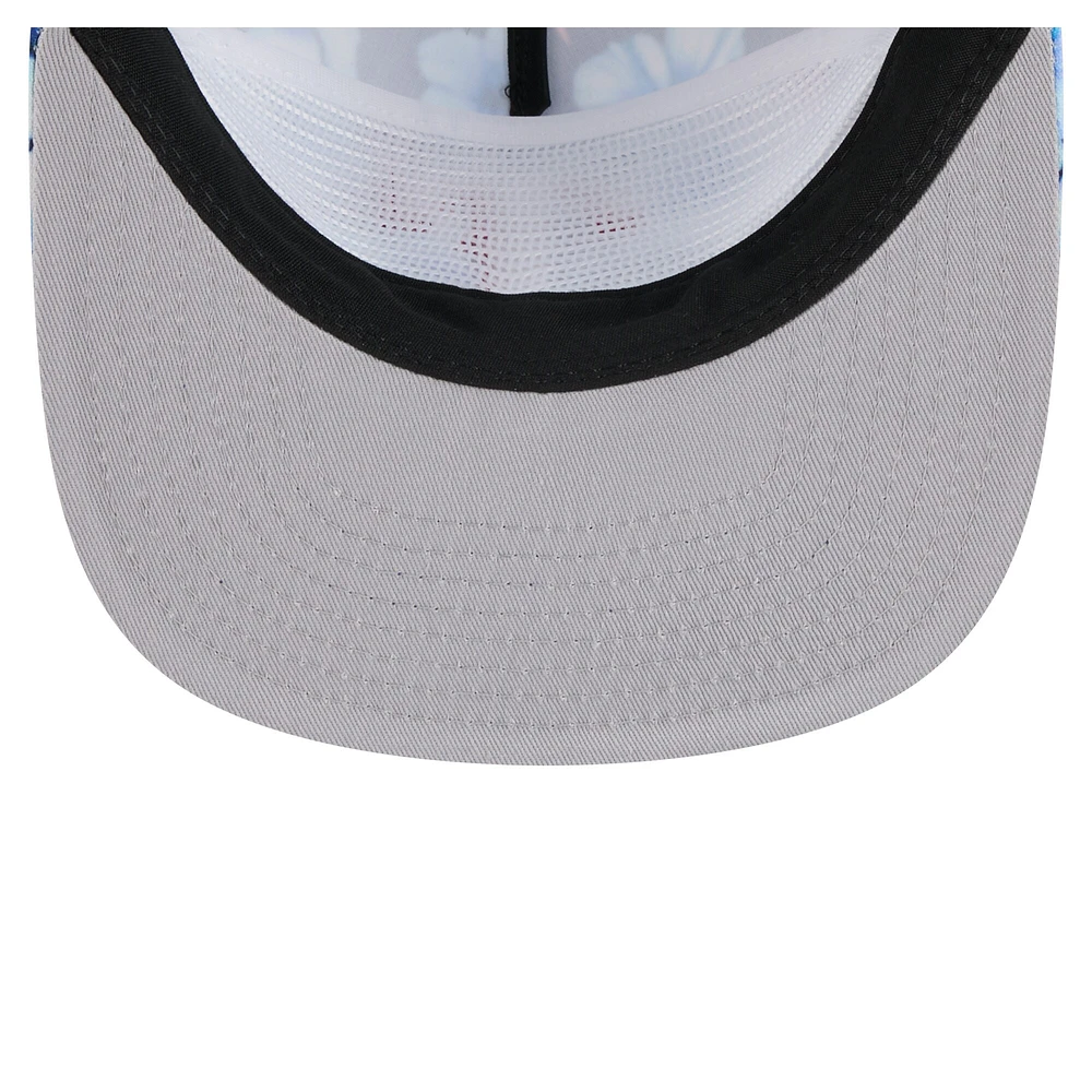Casquette snapback style golfeur New Era Royal Texas Rangers pour homme