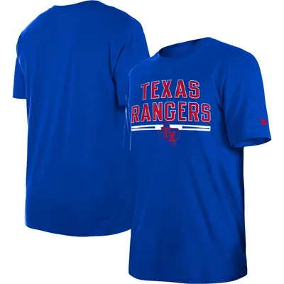 T-shirt d'entraînement au bâton Royal Texas Rangers New Era pour homme