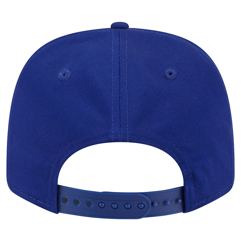 Casquette extensible à bouton-pression New Era Royal Texas Rangers Circle Patch 9SEVENTY pour homme