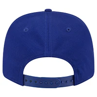 Casquette extensible à bouton-pression New Era Royal Texas Rangers Circle Patch 9SEVENTY pour homme