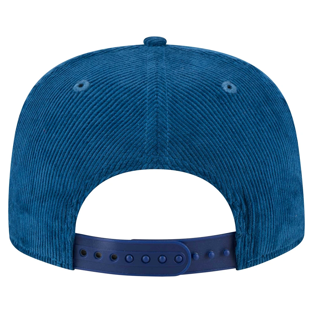 Casquette de golf ajustable en velours côtelé Full Circle Royal Texas Rangers de New Era pour homme