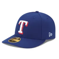 Casquette ajustée New Era Royal Texas Rangers Game Authentic Collection On-Field Low Profile 59FIFTY pour homme