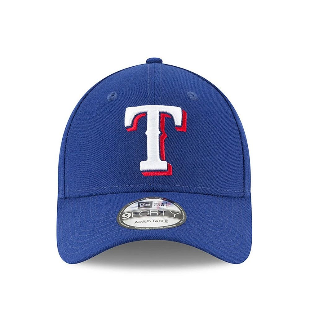 Casquette réglable New Era Royal Texas Rangers League 9FORTY pour homme -