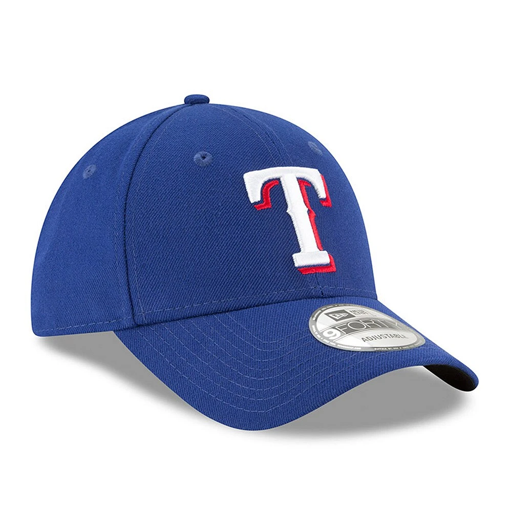 Casquette réglable New Era Royal Texas Rangers League 9FORTY pour homme -