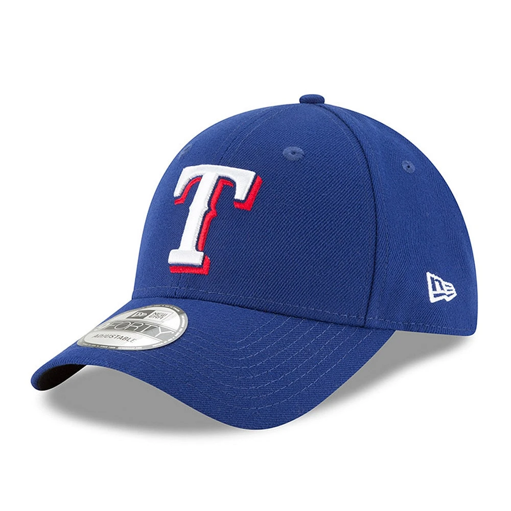 Casquette réglable New Era Royal Texas Rangers League 9FORTY pour homme -