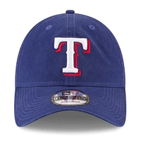 Casquette réglable New Era Royal Texas Rangers Replica Core Classic 9TWENTY pour hommes