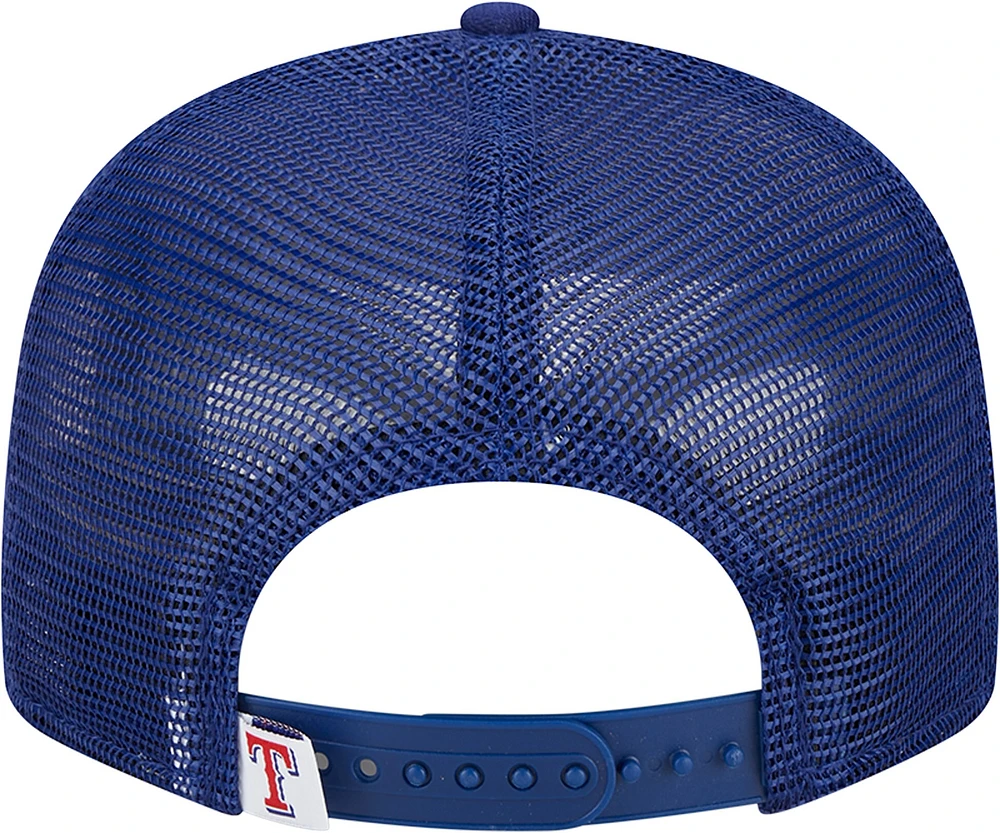 Casquette New Era Royal Texas Rangers Team Color Trucker 9FIFTY Snapback pour homme