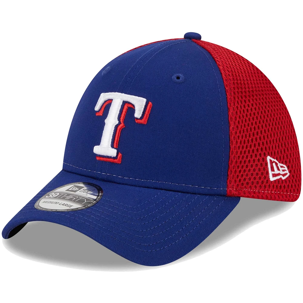 Casquette Flex New Era Royal Texas Rangers Team Neo 39THIRTY pour homme