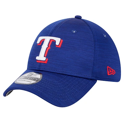 Casquette New Era Royal Texas Rangers Tech 39THIRTY Flex pour homme