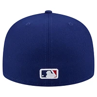 Casquette ajustée 59FIFTY New Era Royal Texas Rangers pour homme